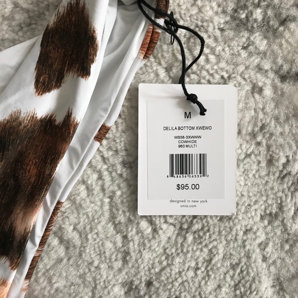 NWT We wore what x Onia cowhide bikini bottom - Picture 4 of 5